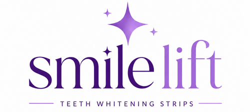 Smile Lift teeth whitening strips logo on a white background